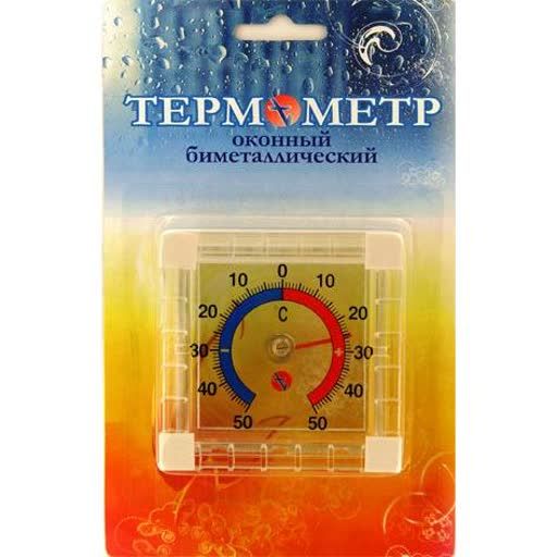 Window thermometer TBB "Bimetallic" square in a blister