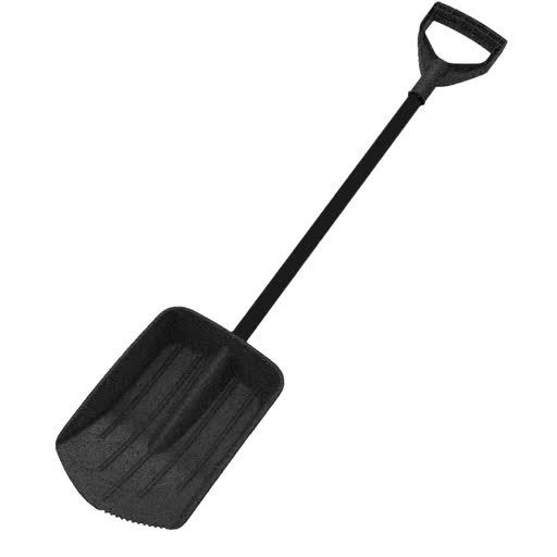 Snow shovel for cars "Saturn" 190x65x855 mm metal. pen (black)