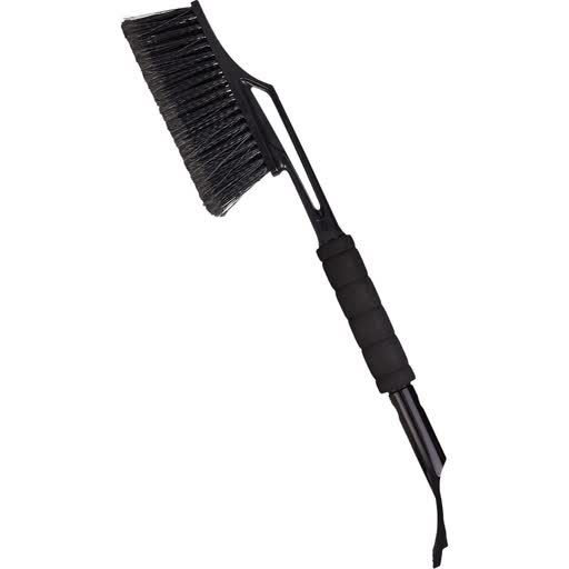 Snow brush Techno, removable ice scraper (10.5x9.8x58cm) black