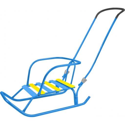 Sledge Veterok B6 (with handle), blue